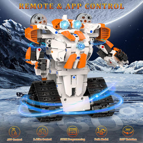 QHECTTY AMP mech model C ready for imaginative robotics play and coding