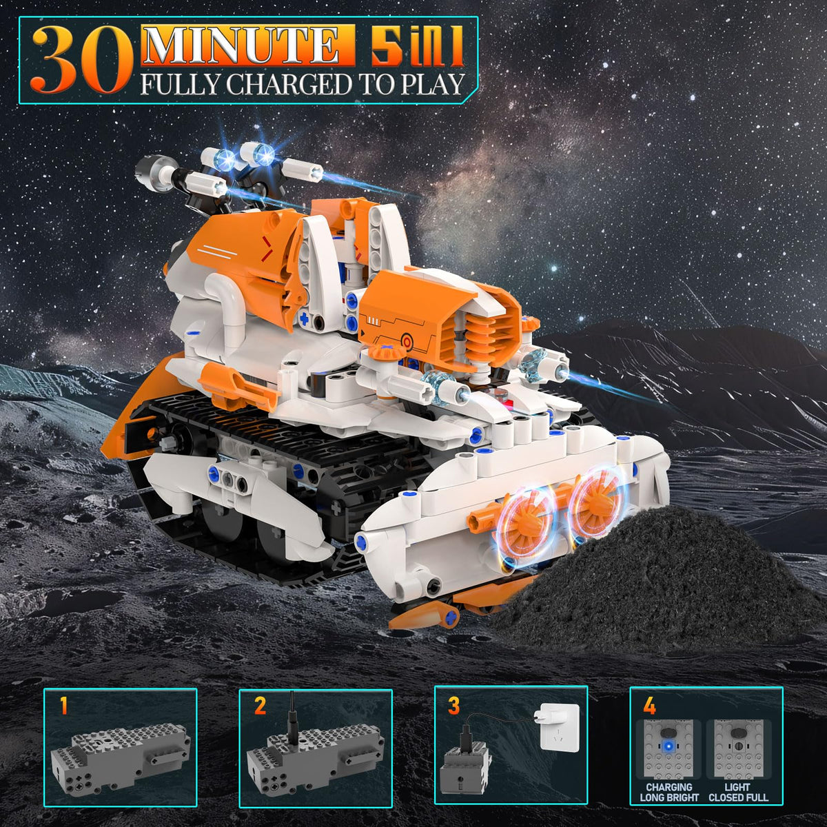 QHECTTY ninja robot model E highlights dynamic play and tech creativity