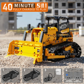 QHECTTY forklift model, sparks creative building and problem solving during playtime.