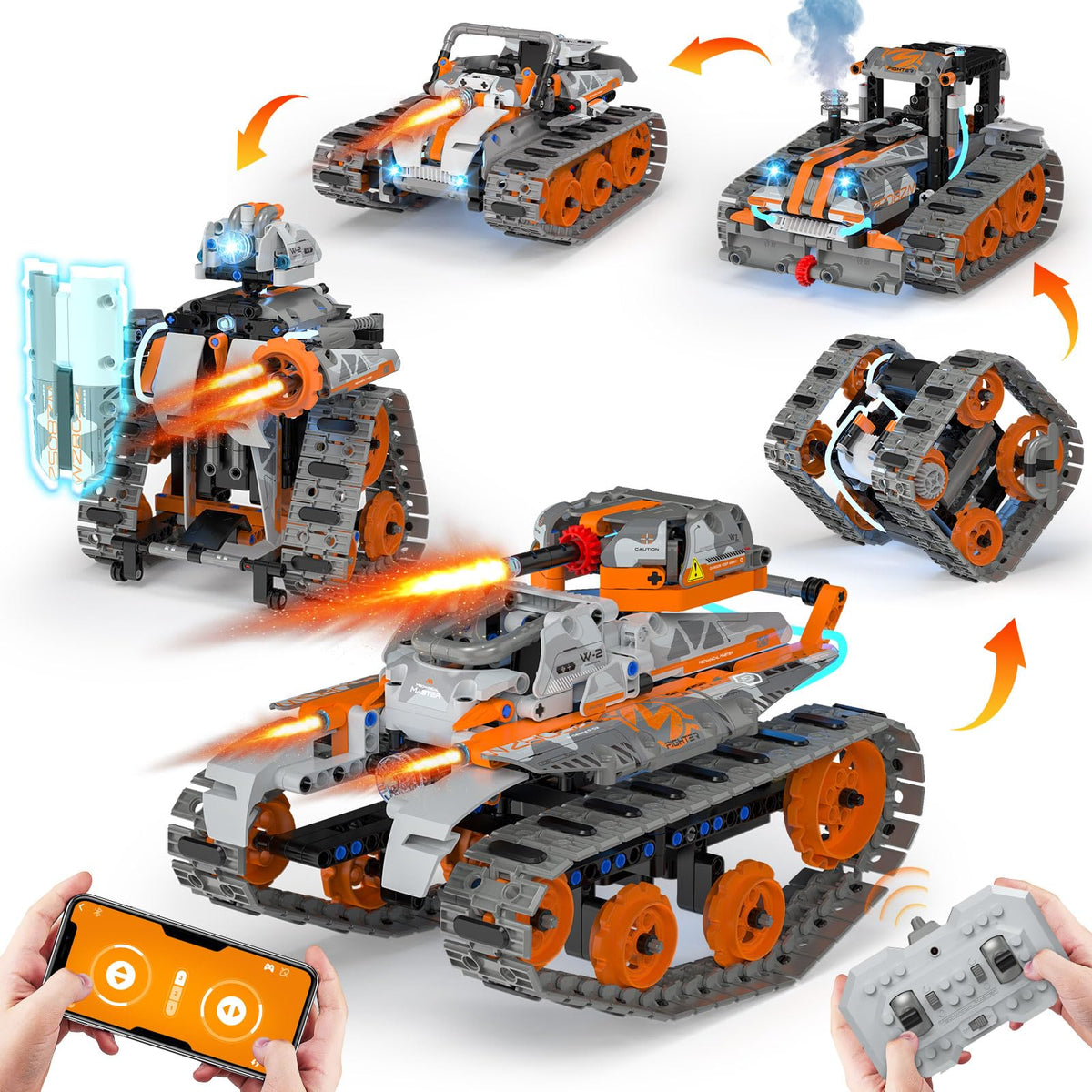 QHECTTY heavy-tank model with powerful build for immersive indoor play.
