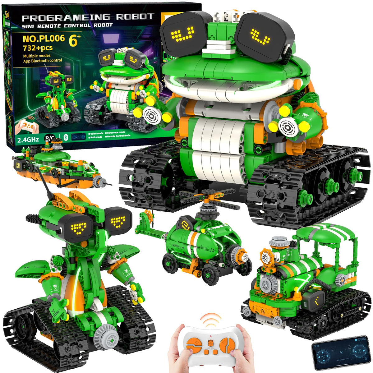 QHECTTY 5-in-1 kit front view for engaging STEM play.