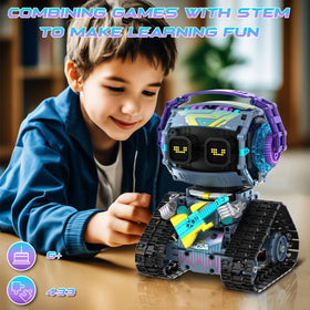 QHECTTY STEM assembly-parts closeup highlights durable, kid-friendly construction.