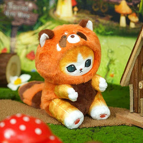 QHUACIZJL Bedtime Companion plush cat perfect for comfy nights and decor.