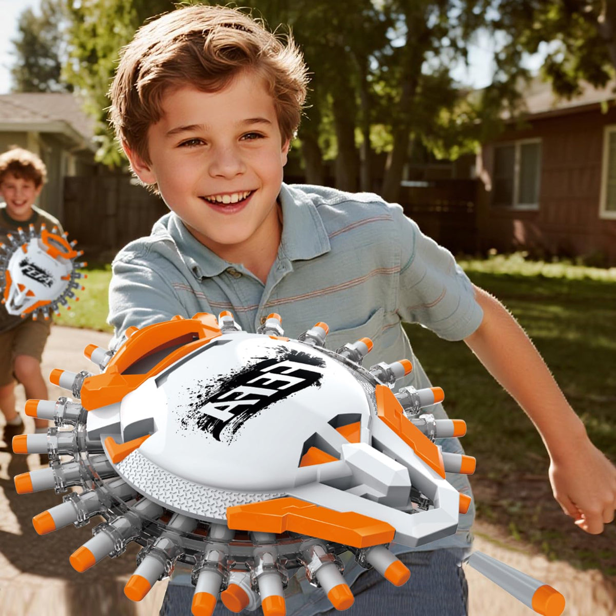QHYSKU shielded play setup showing kid-friendly hero roleplay scenarios