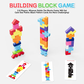 QianShouYan tower stacking with sturdy blocks for tall, stable constructions.