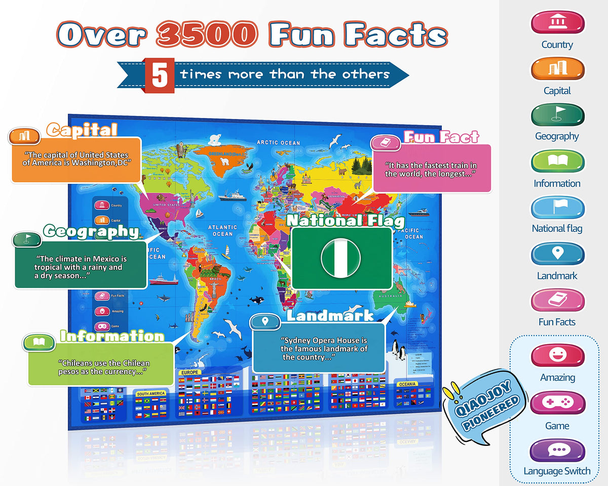 Qiaojoy recording function lets kids save stories on map