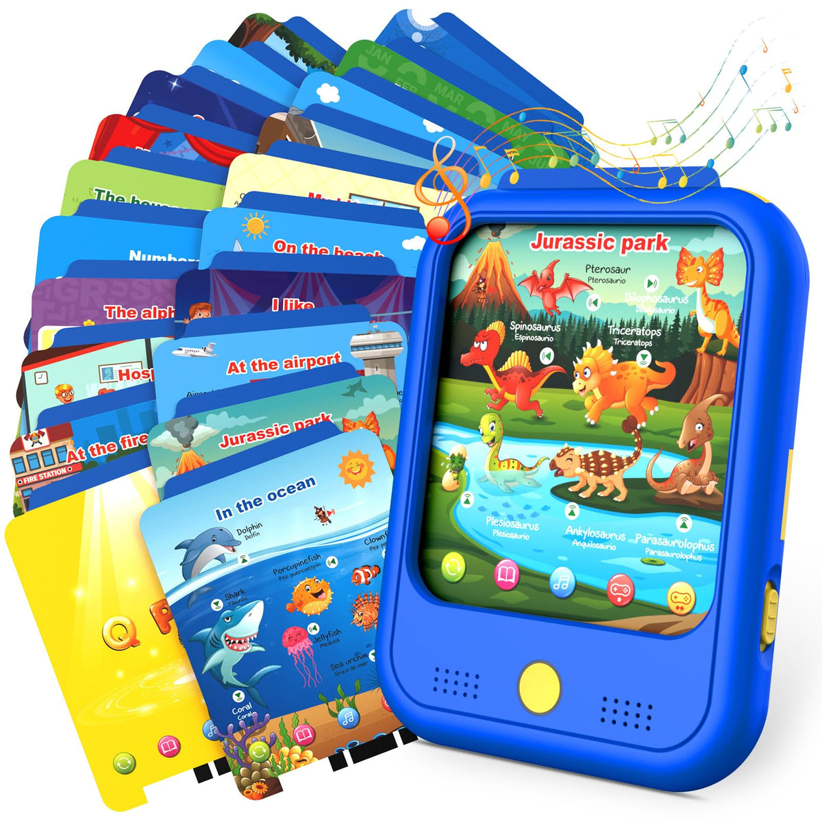 Qiaojoy learning tablet with alphabets supports early language exploration.