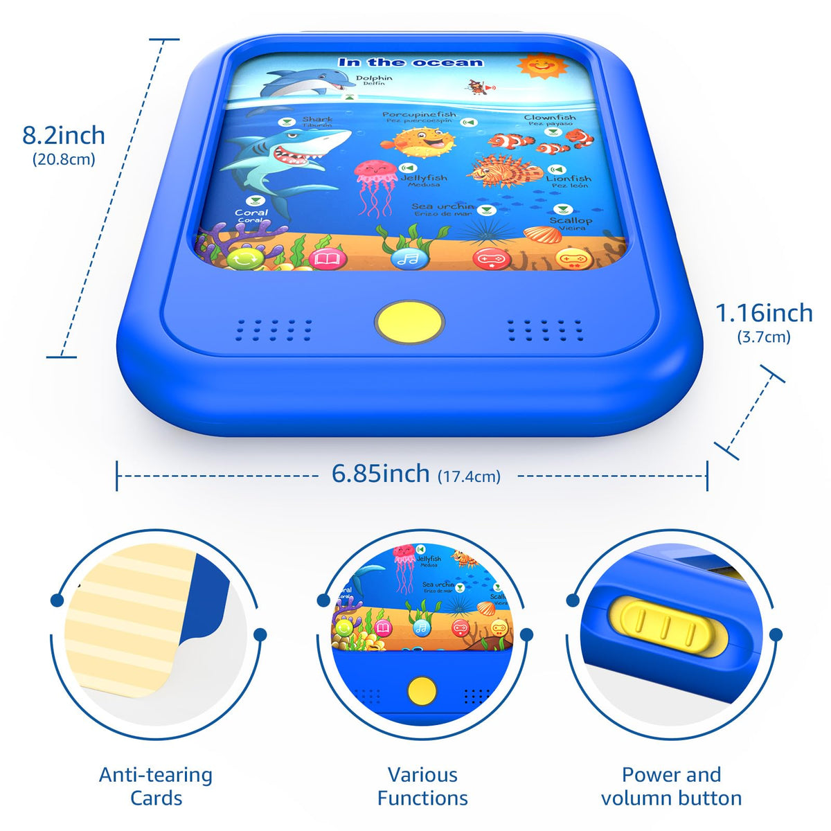 Qiaojoy tablet emphasizes a screen-free design for focused learning sessions.