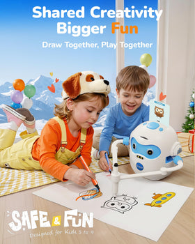 QIBOX drawing robot uses safe materials for home and classroom