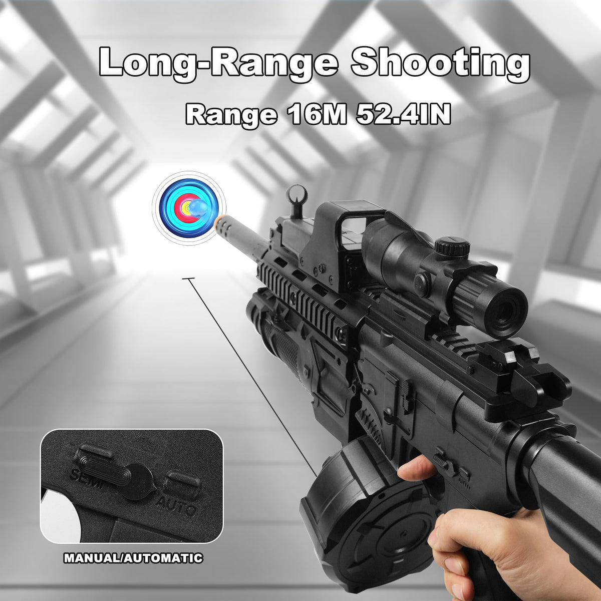 QicoociQ back sight for alignment and steady shots.