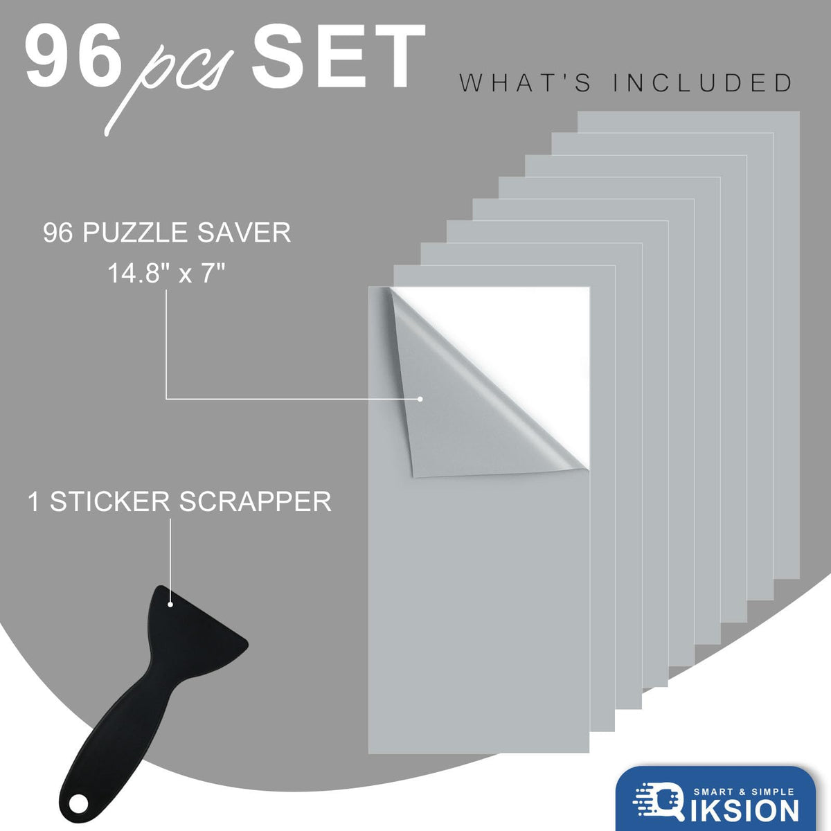 QIKSION Puzzle Saver display-ready puzzle mounted on wall