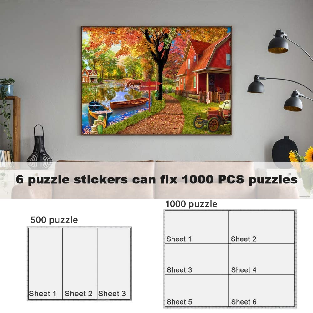 QIKSION Peel-and-stick ease for quick puzzle preservation