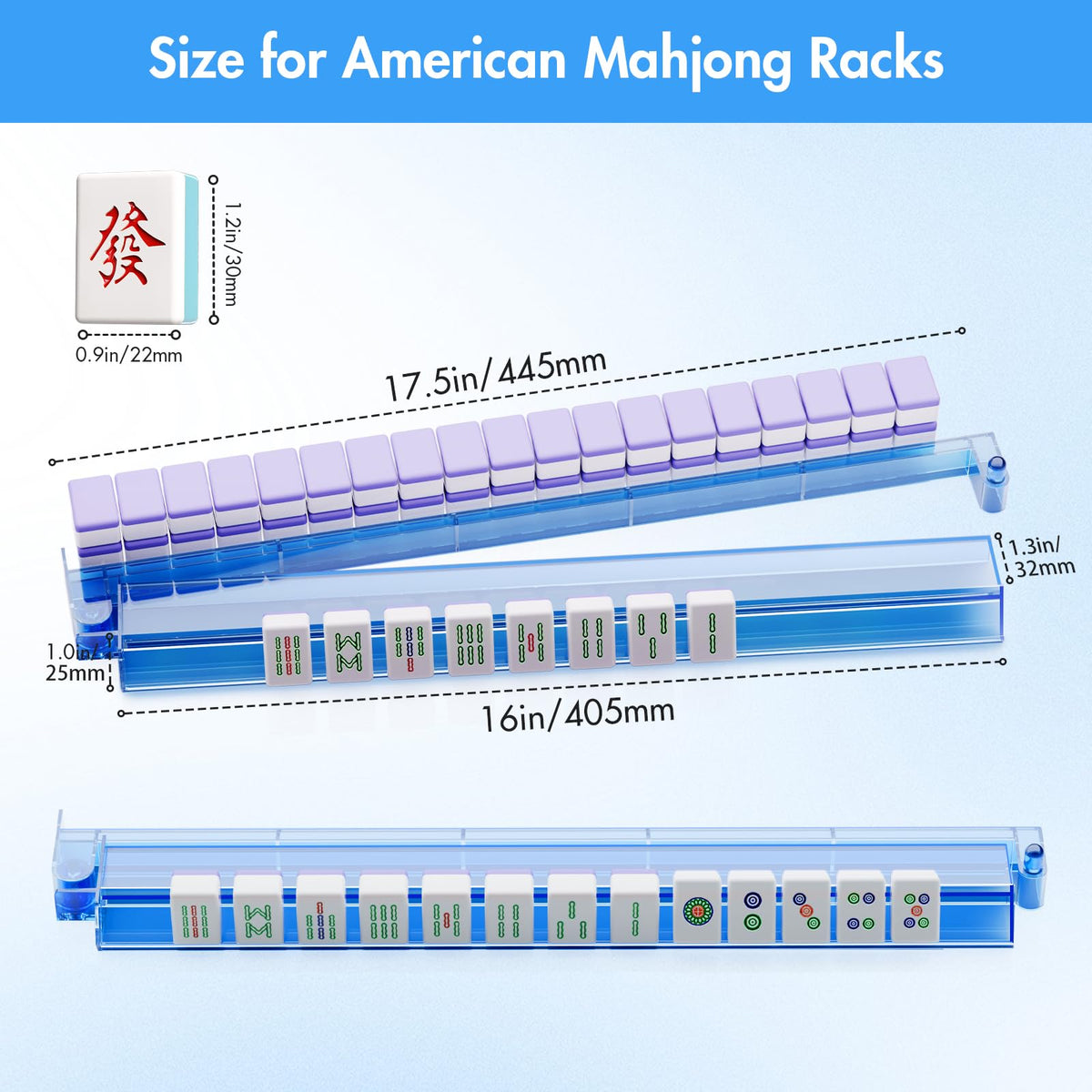 QIMIALOL ergonomic pushers improve grip during mahjong