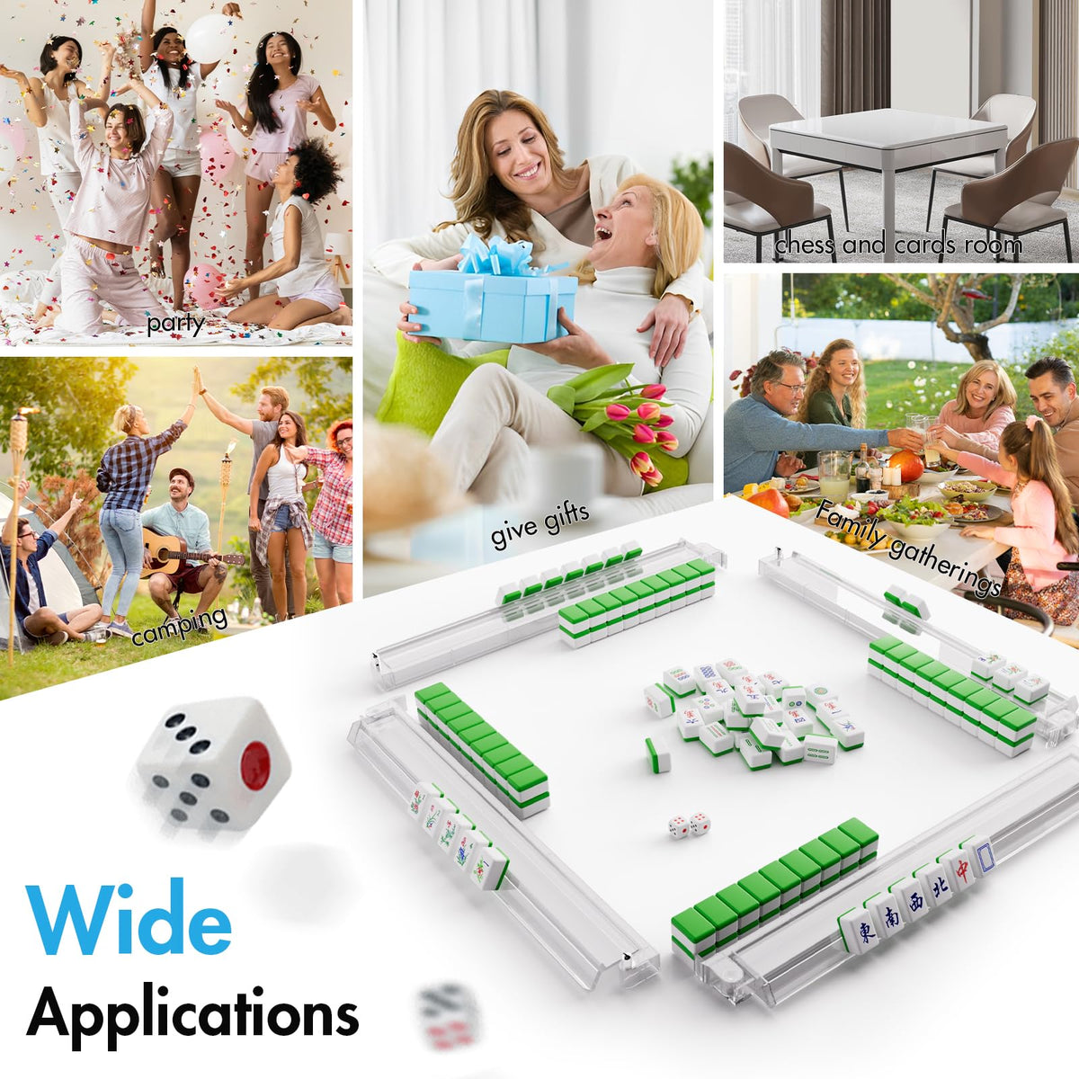 QIMIALOL gift-ready mahjong set for enthusiasts and friends.