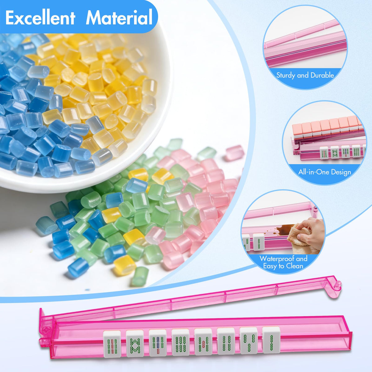 QIMIALOL non-slip base keeps racks steady during play