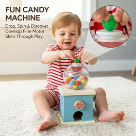 Beech wood tray surface with smooth, child-friendly finish.