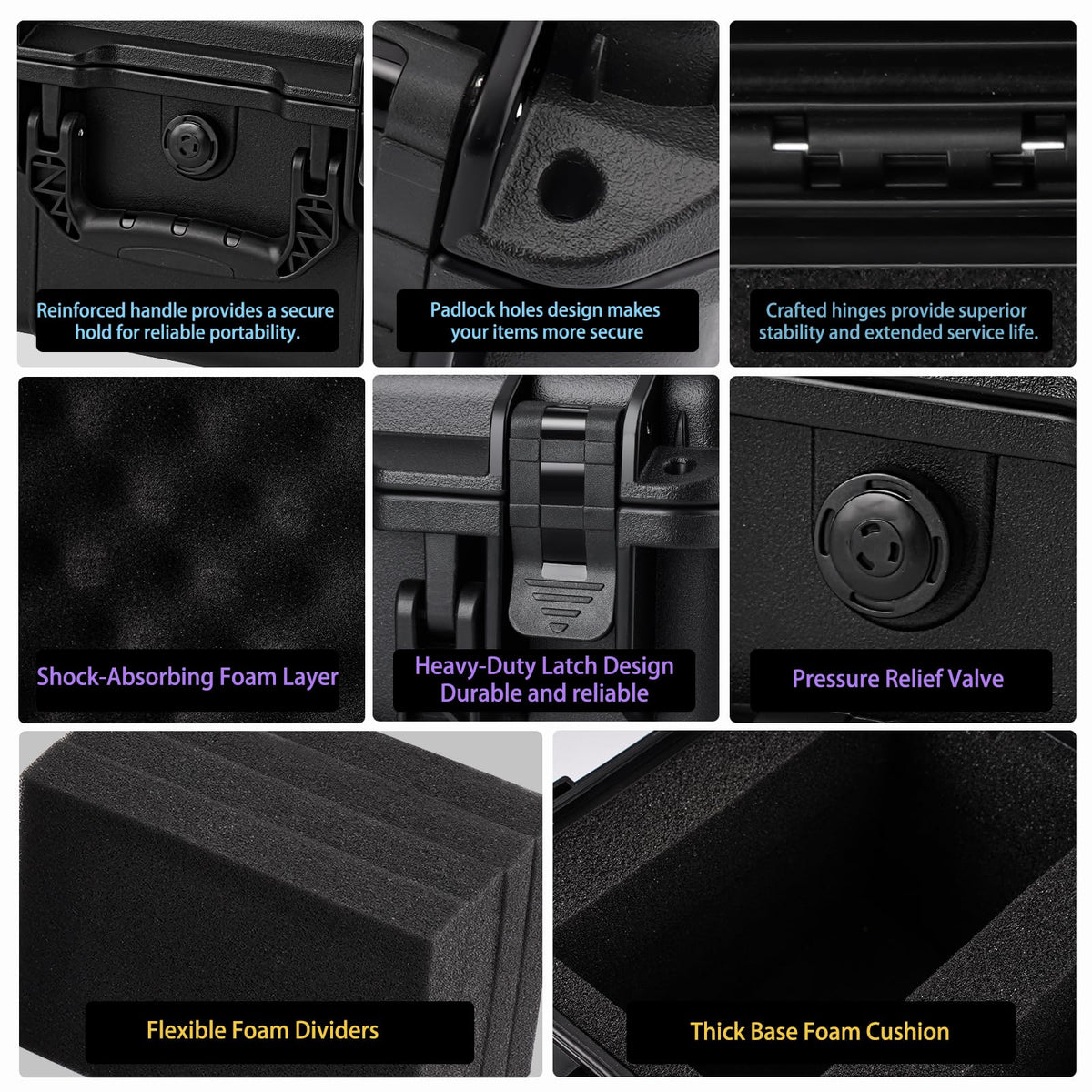 QINGUANG secure design with side lock holes for added security.
