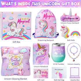 Qinline unicorn tumbler insulated to keep drinks cold or warm