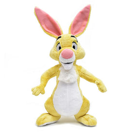 Qinvv Rabbit stuffed animal front view, vintage plush for cozy cuddling and decor.