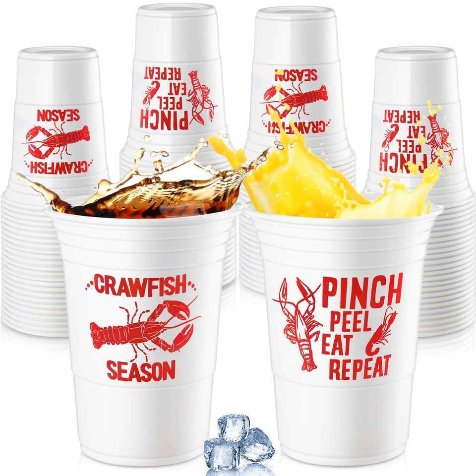 Qinyoung crawfish boil cups with two patterns boost party ambience