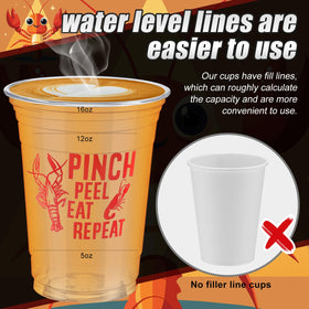 Qinyoung crawfish cups pattern designs enhance party ambience