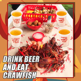 Qinyoung crawfish party ambience design enhances seafood events