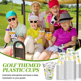 Qinyoung golf cups for beverages and snacks at a casual celebration
