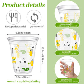 Qinyoung golf-pattern cups showing vibrant yellow and green colors