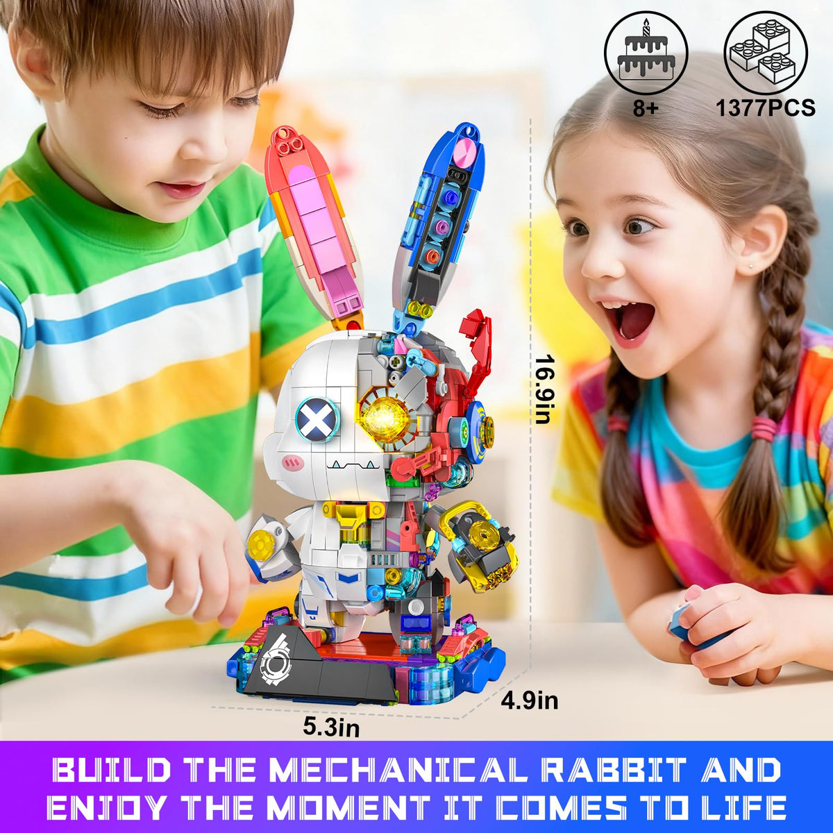 QiqoPoyee sturdy ABS build ensures stable assembly and long-lasting display.