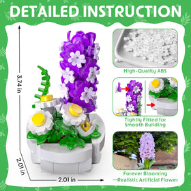 Vibrant ABS plastic succulents in durable pots for home decor