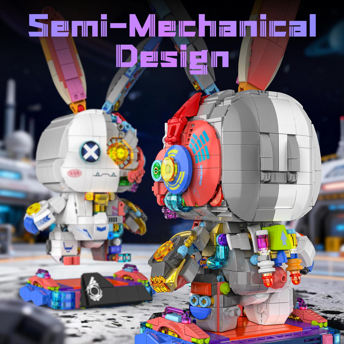 QiqoPoyee poseable bunny arms and ears for dynamic posing.