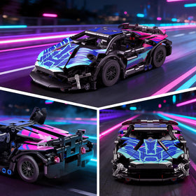QiqoPoyee Race Cars Set build in progress invites a satisfying assembly journey.