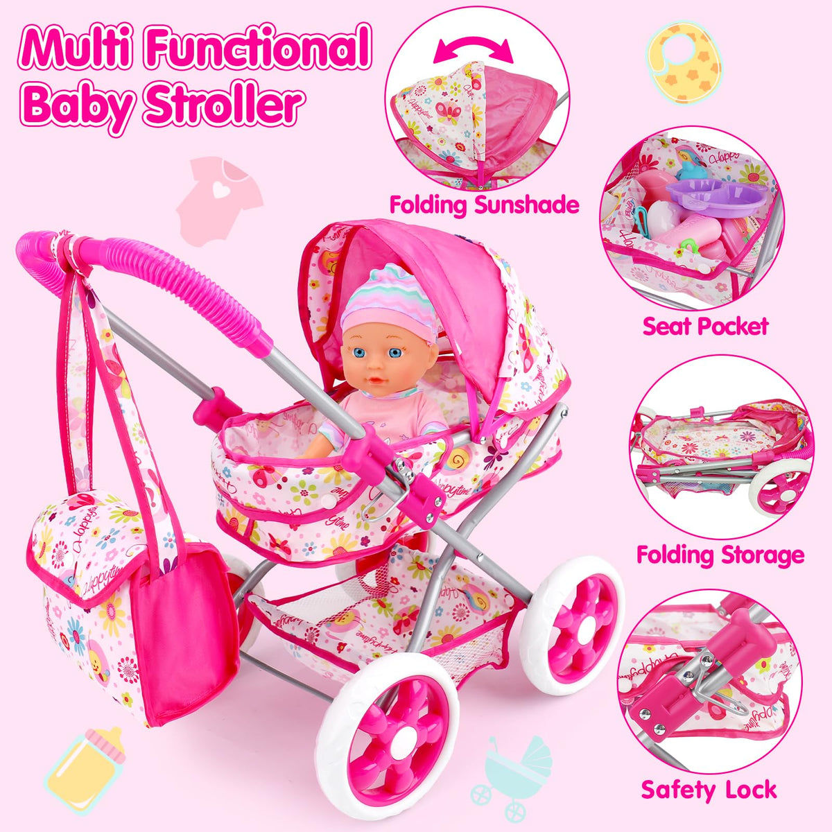 Qirptey 20-piece doll accessories kit for endless imagination