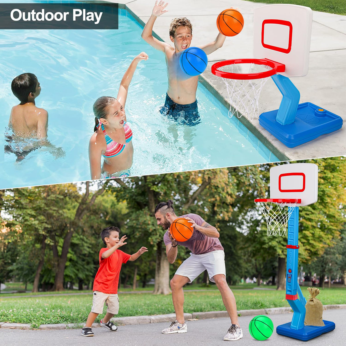 Qirptey-adjustable-stand-base adapts as kids grow.