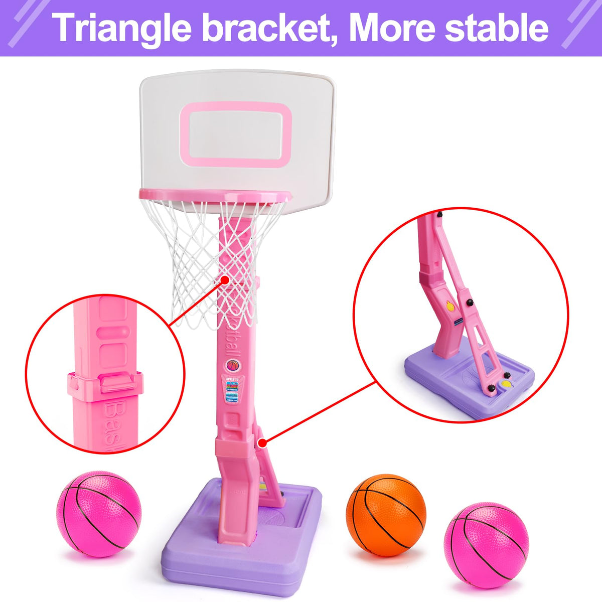 Qirptey compact stand and base offering stable play
