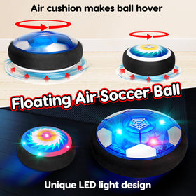 Qirptey hover soccer ball with LEDs for night indoor play