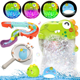Qirptey light-up dinosaur bath toy glows to spark imaginative bath time play.