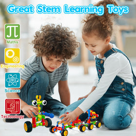 Qirptey robot model encourages imaginative construction and problem solving.