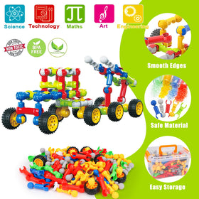Qirptey safety rounded edges blocks promote worry-free group activities.