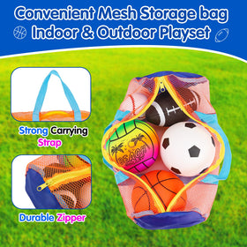 Qirptey compact storage bag keeps balls organized between sessions.