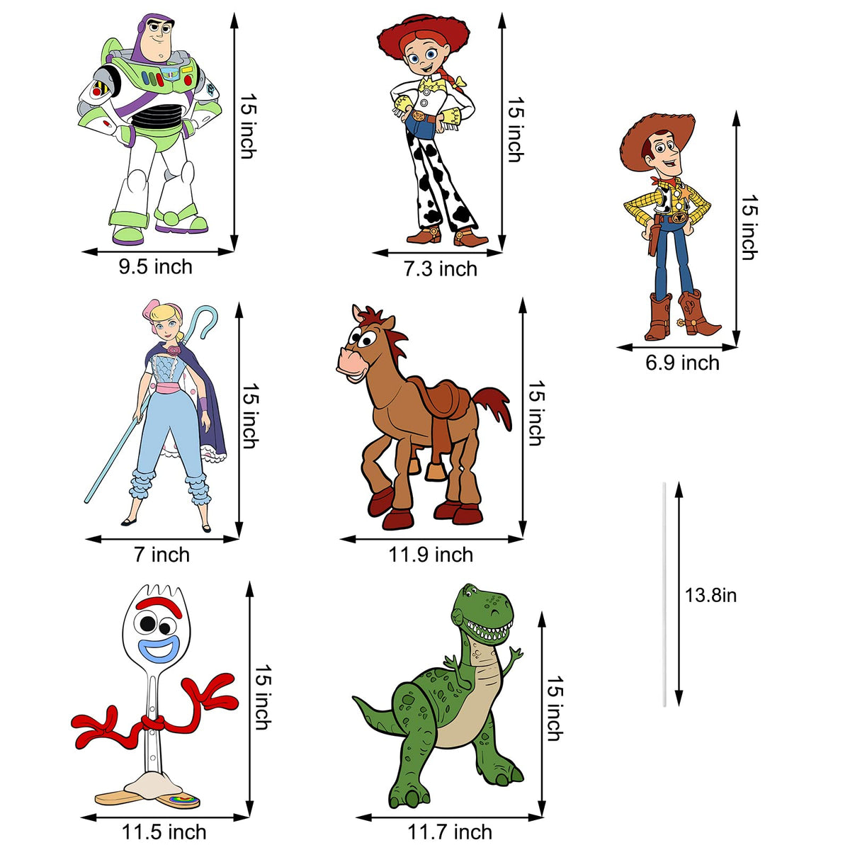 Qitindasen Toy Inspired Story yard sign design 2 adds bright colors for photo-worthy decor