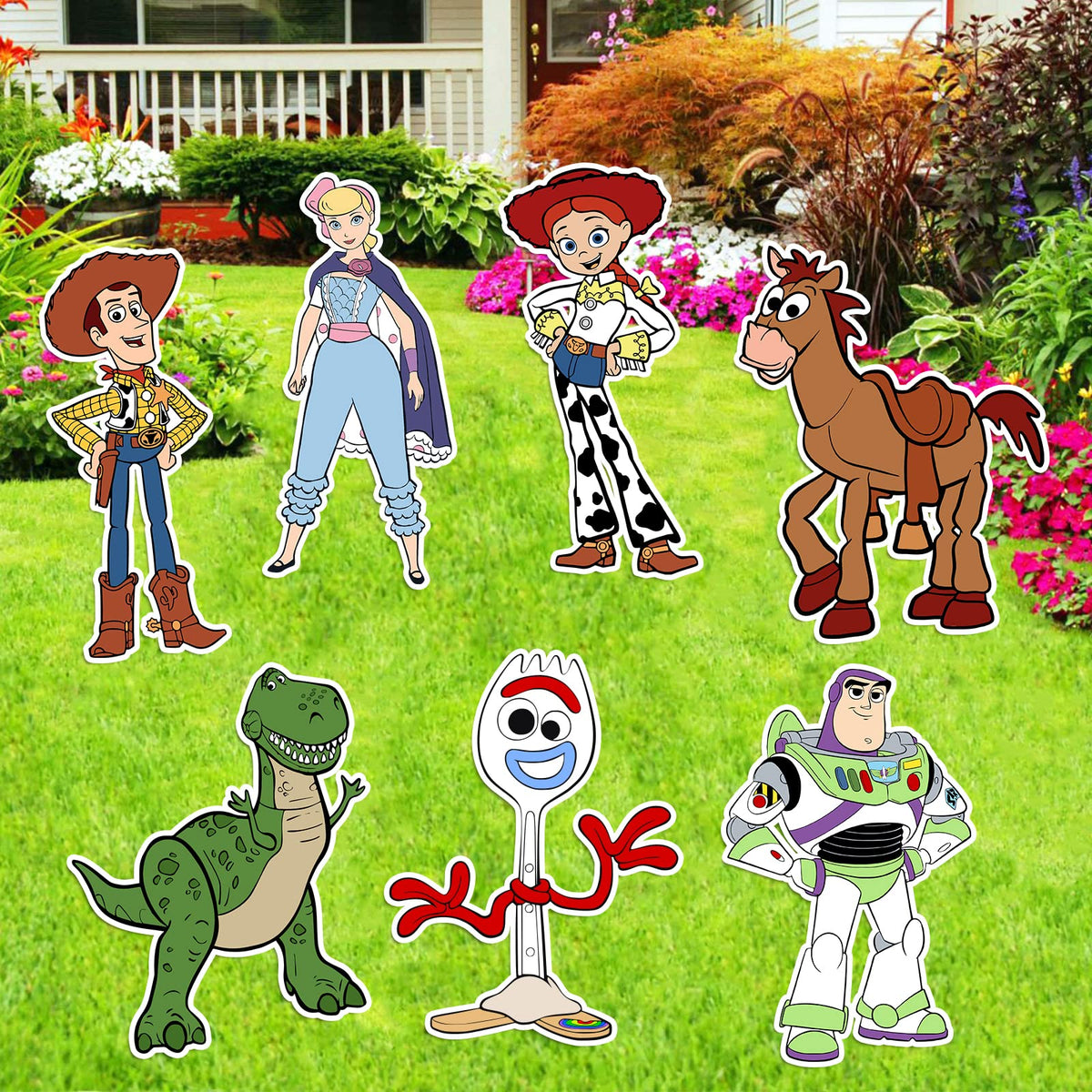 Qitindasen Toy Inspired Story yard sign design 6 is weatherproof and simple to install