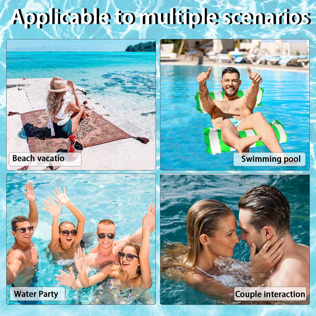 QIUBAOBAO raft-grade material for durable pool lounging