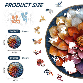 Qiuenisray laser-cut puzzle pieces for precise fit and satisfying assembly.