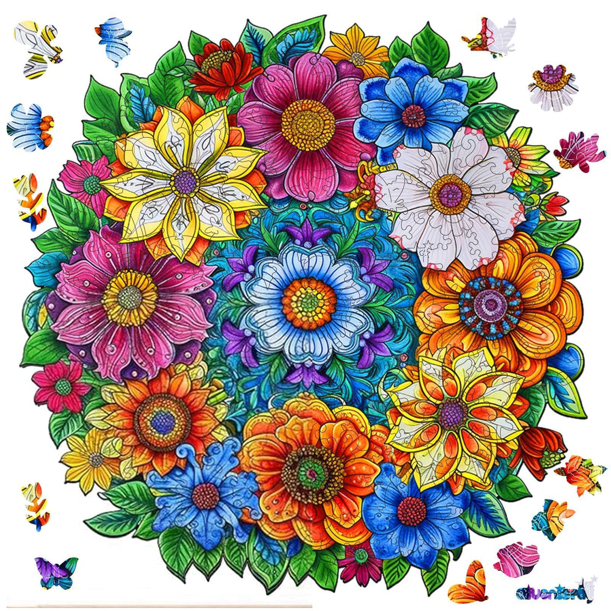 Qiuenisray Mother's Day wooden puzzle with 200 pieces for a relaxing family activity