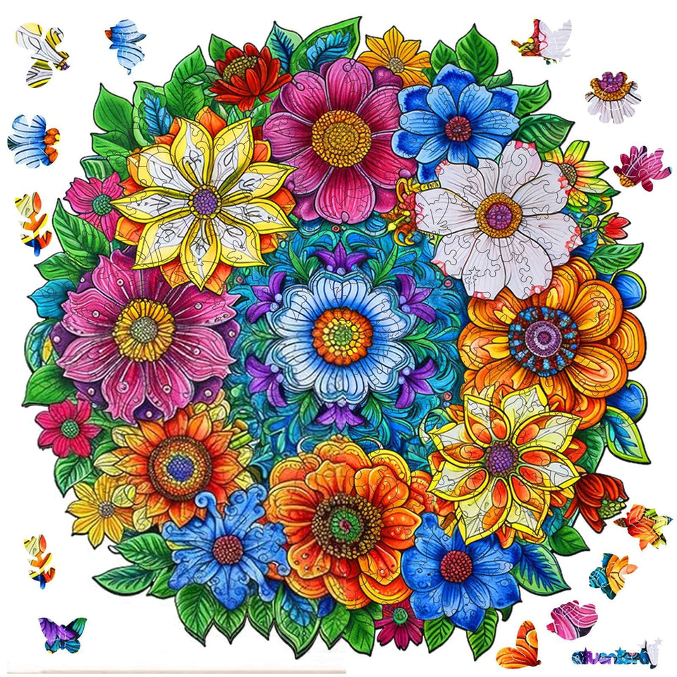 Qiuenisray Mother's Day wooden puzzle with 200 pieces for a relaxing family activity