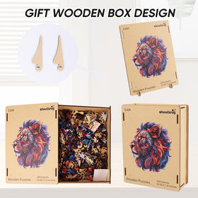 Qiuenisray lion puzzle gift idea for birthdays or holidays.