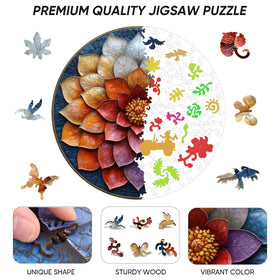 Qiuenisray wooden puzzle wall decor ready to display in any room.