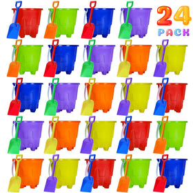 Qiuyanbo sand castle buckets in bright colors for kids' beach play