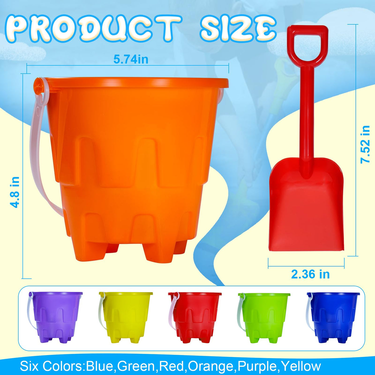 Qiuyanbo sand shovels with ergonomic grips for small hands